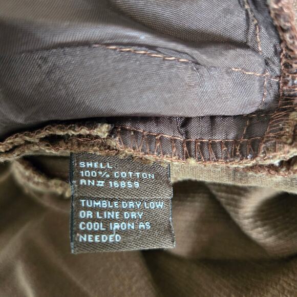 J. McLaughlin Corduroy Pants Brown High Rise Flat Front Straight Leg Women 4 - Picture 9 of 12